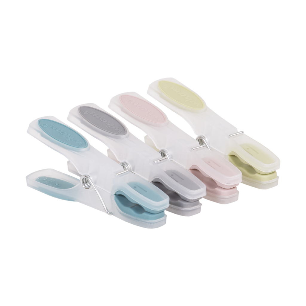 Laundry Set of 20 Soft Grip Pegs Assorted 11766 What More UK