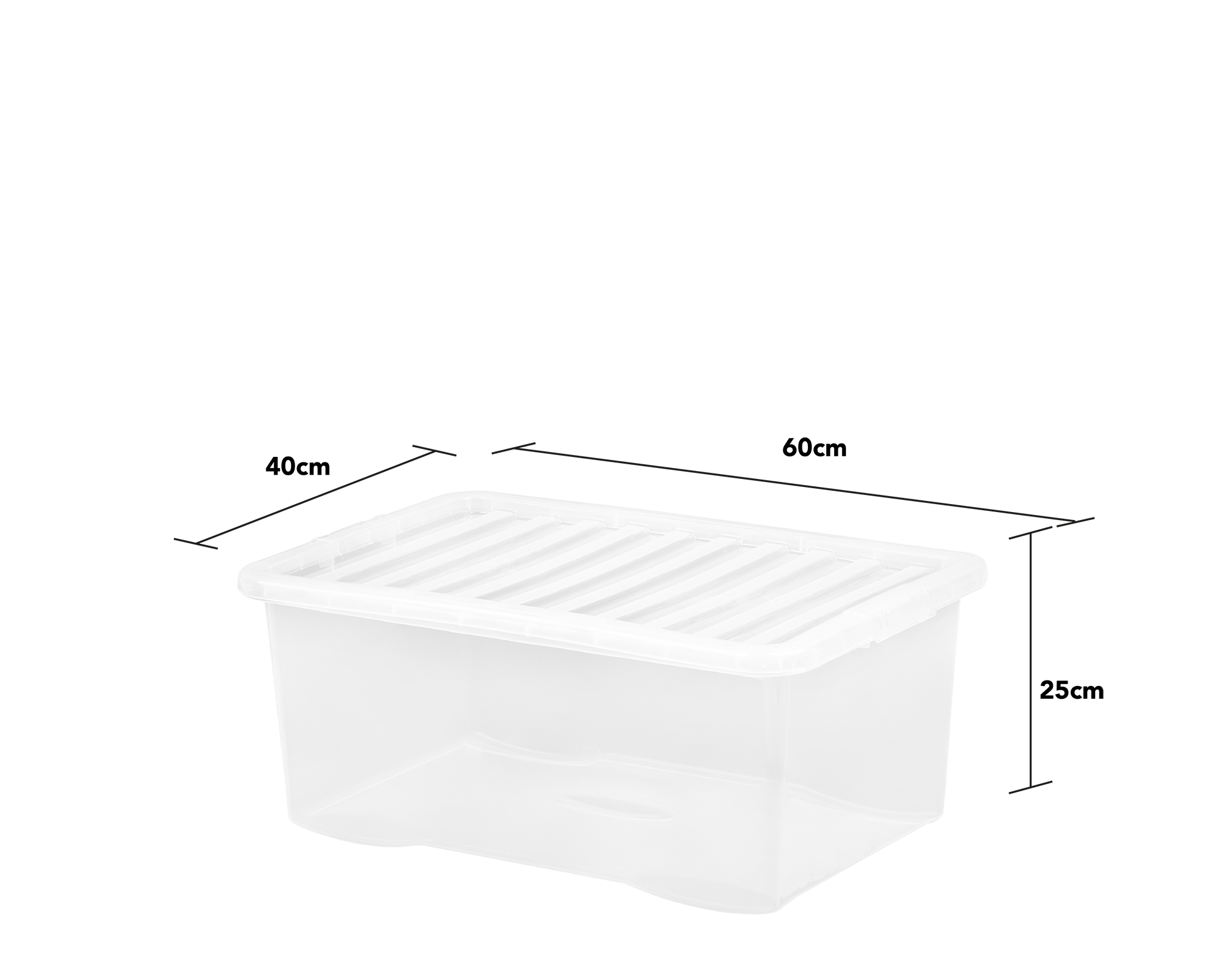 Crystal 45L Box & Lid Clear - 10870 - What More UK