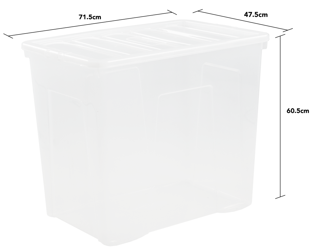 Crystal 160L Box & Lid Clear 12070 What More UK