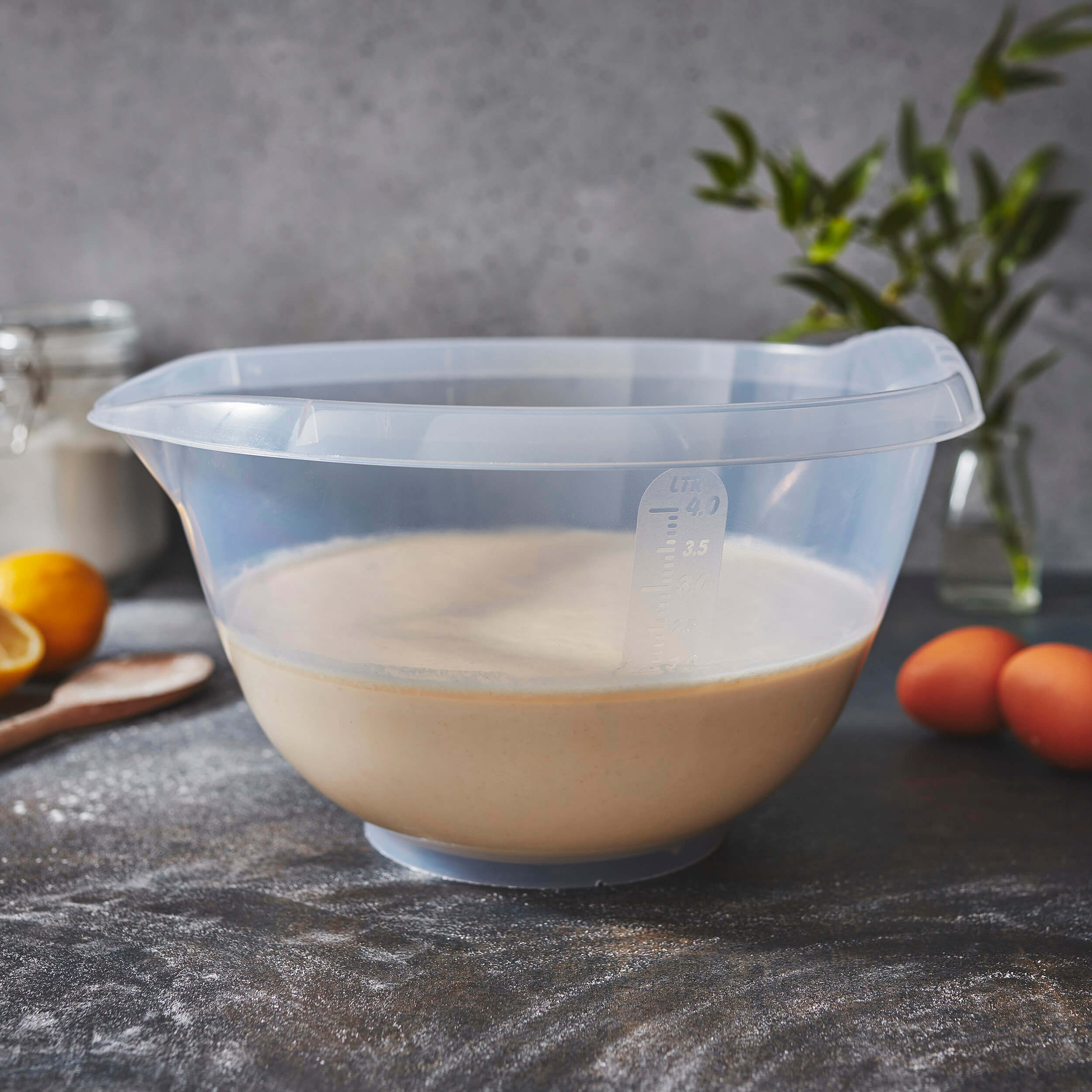 Wham Cuisine 2.0lt Rectagular Food Box 23x16x9.5 Cm Clear & Ice White - View #5