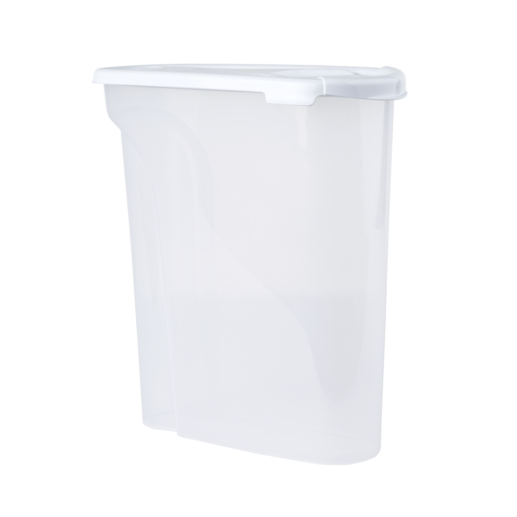 Cuisine 5L Cereal Dispenser Clear/Ice White 12396 What More UK