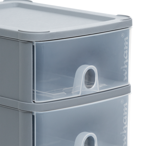 Handy 3 Drawer Tower Steel Clear 16181 What More Uk