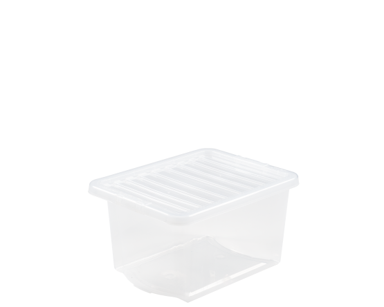 Download Crystal 30L Box & Lid Clear - 10235 - What More UK Yellowimages Mockups