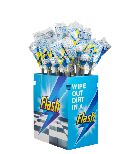 A Display Unit Filled with Flash Duo Mops