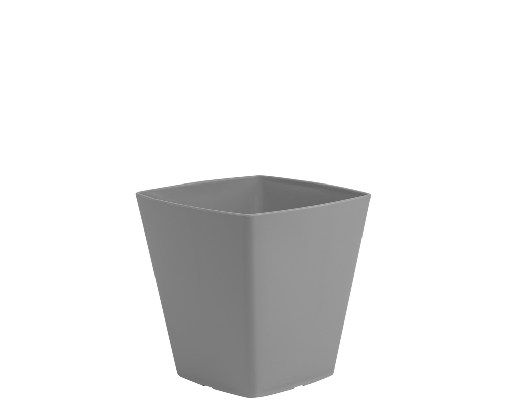 Studio 14cm Square Planter Cover Cool Grey 27150 What More UK