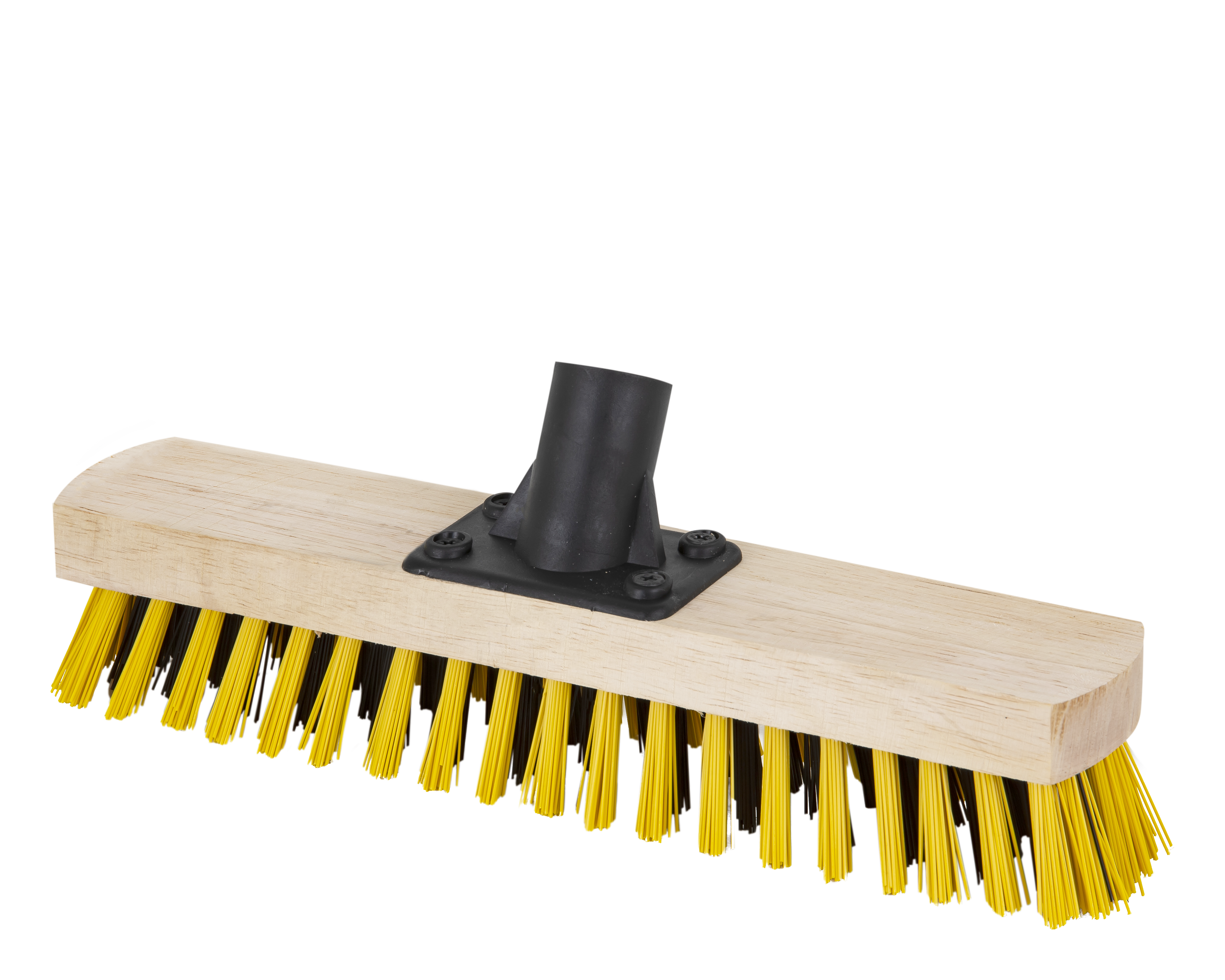 12" 310mm BASSINE Deck Scrubbing Brush Head Stiff Bristle Hard Broom Sweep Scrub 