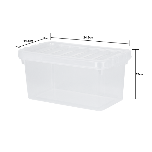 Crystal 2.6L Box & Lid Clear - 14176 - What More UK