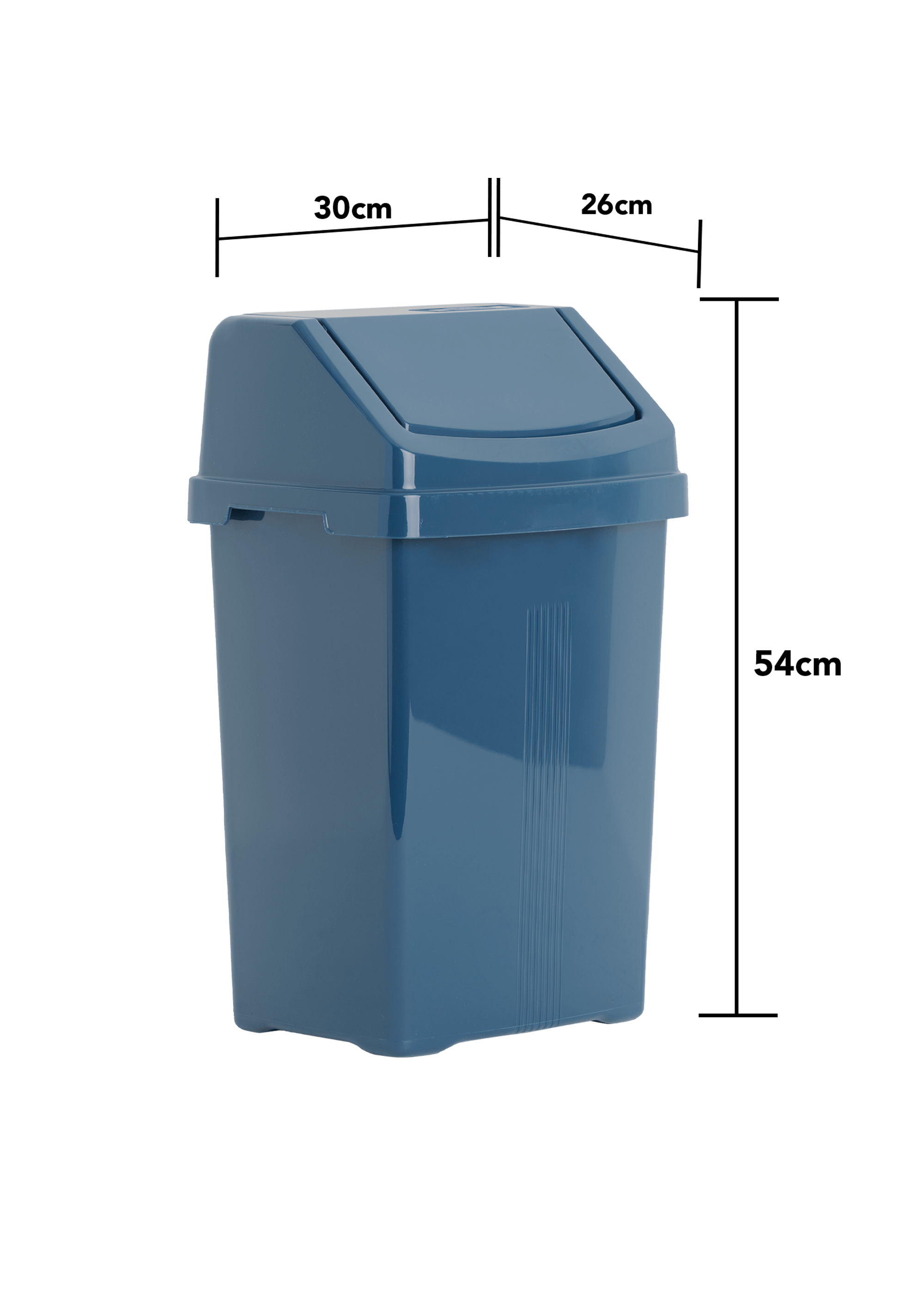 Casa 25L Swing Bin Navy 17057 What More UK