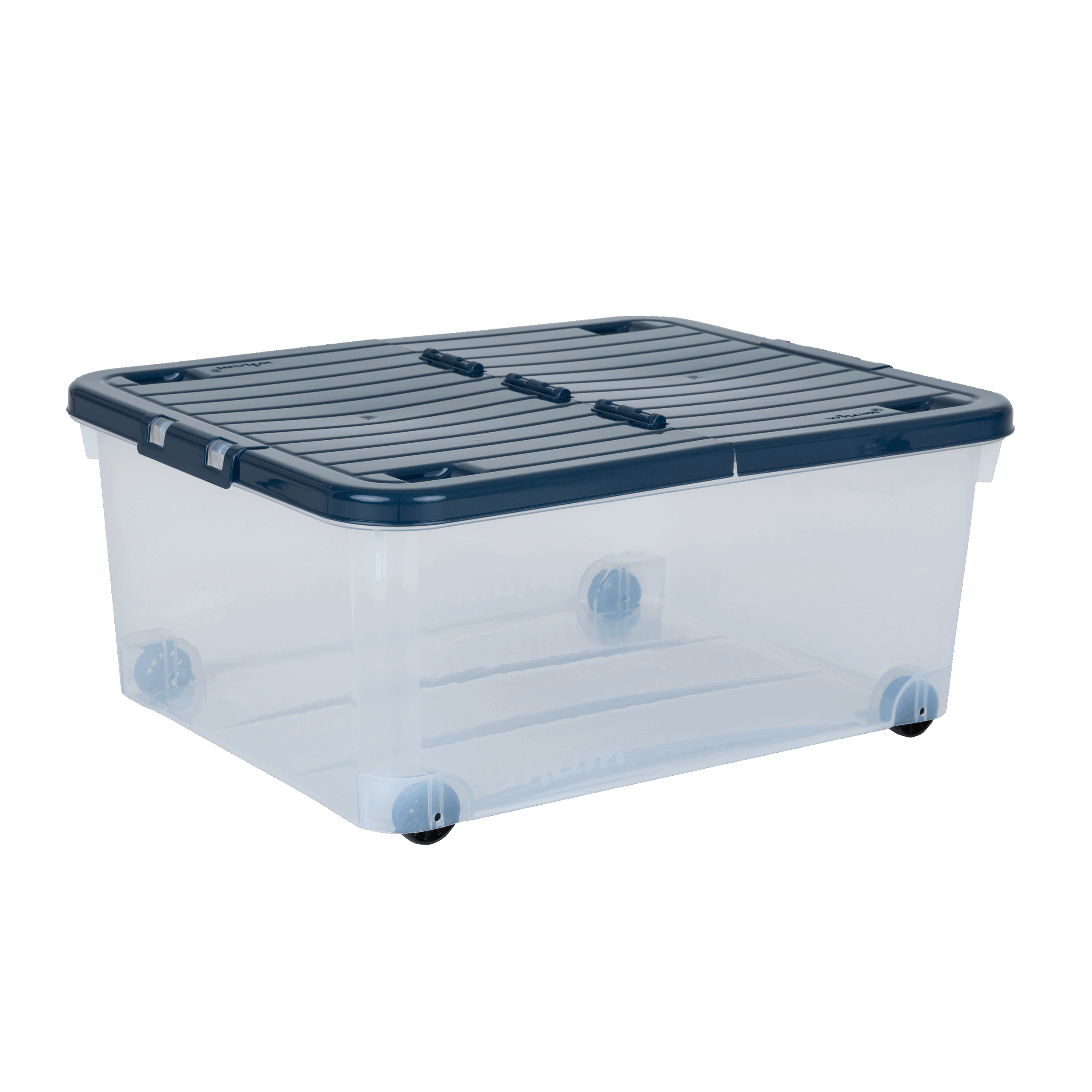 Wheeled 30L Box & Lid Folding Navy - 15335 - What More UK
