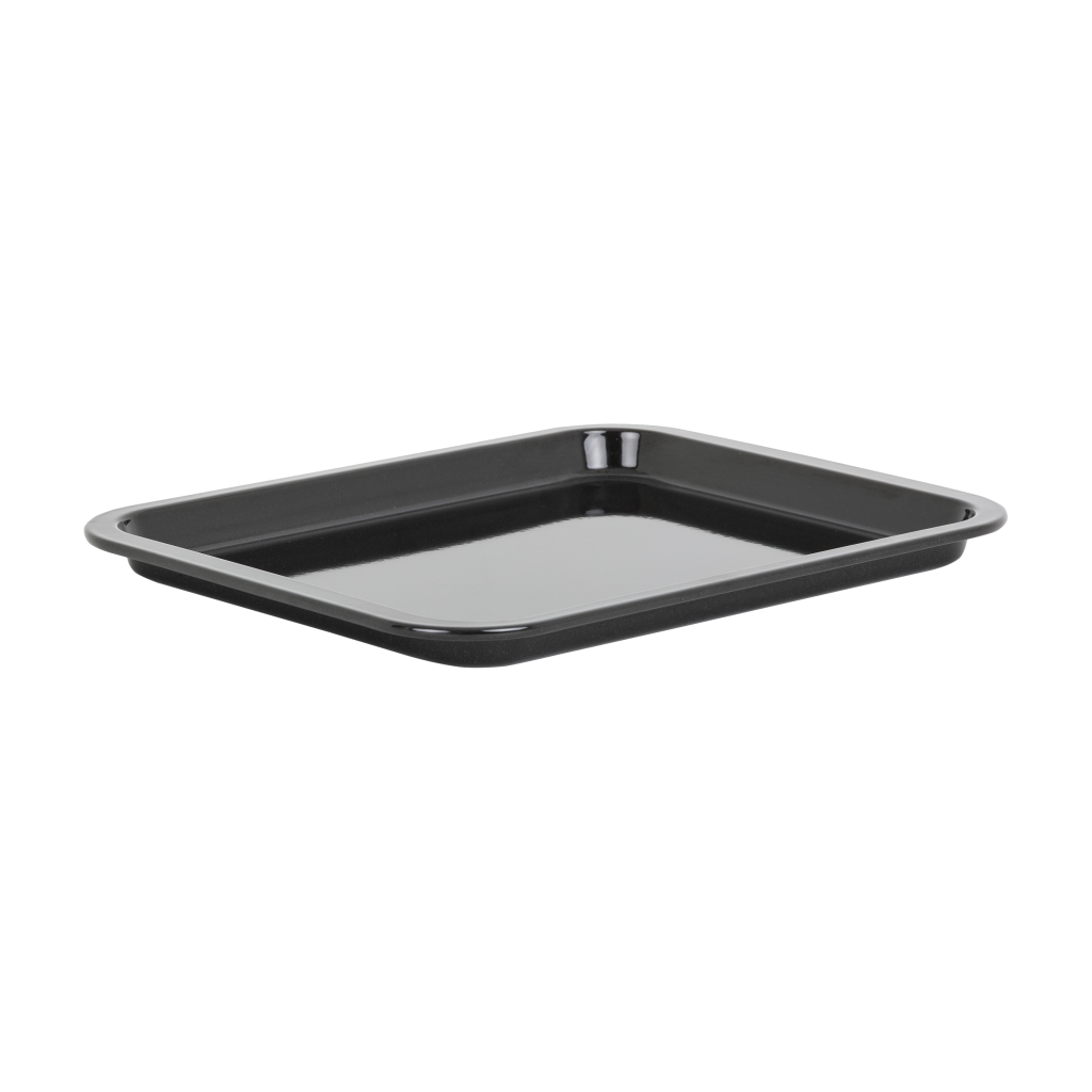 Enamel 0 6mm 41cm Oven Tray Black 54251 What More UK enamel-0-6mm-41cm-oven-tray-black-54251-what-more-uk