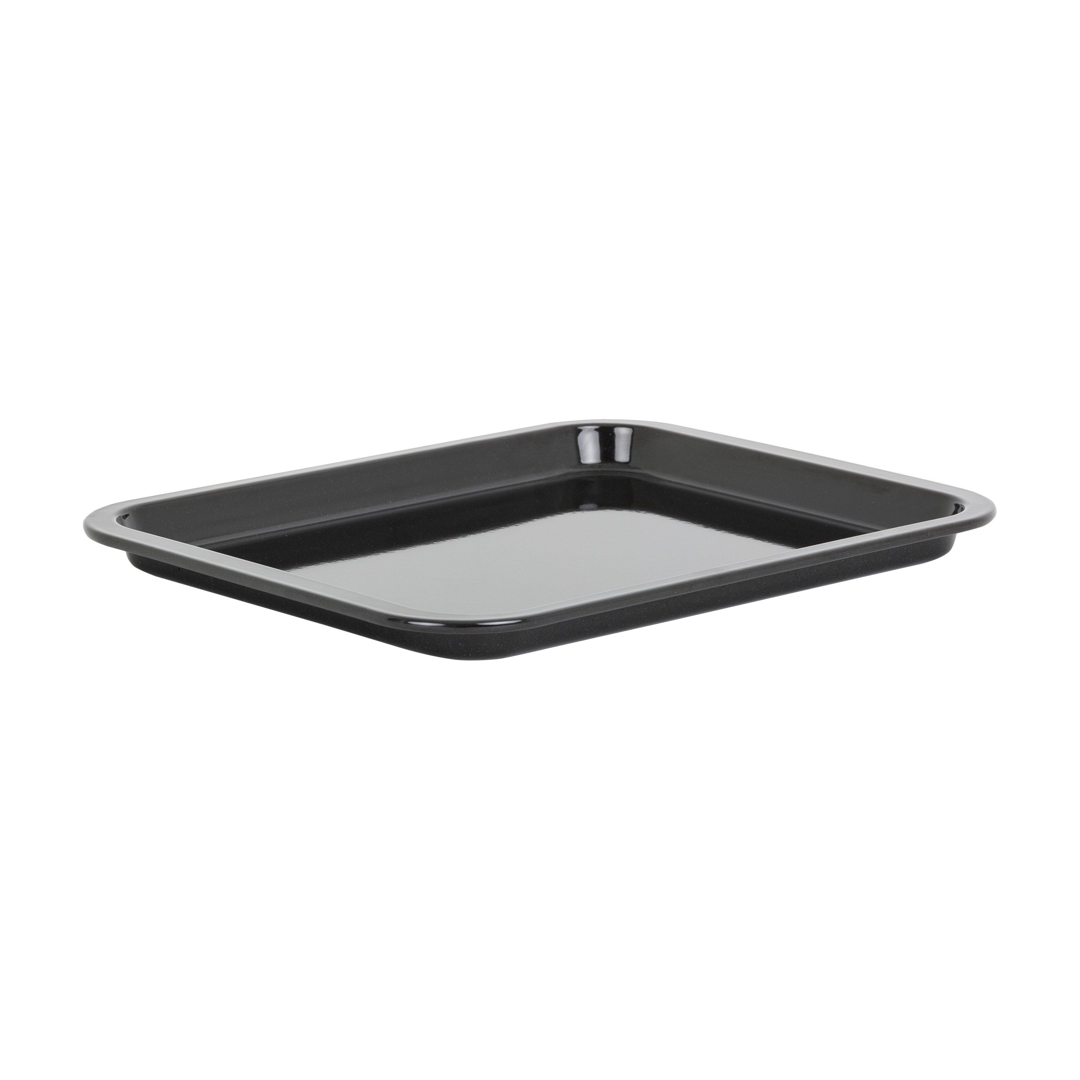 Enamel 0.6mm 41cm Oven Tray Black 54251 What More UK