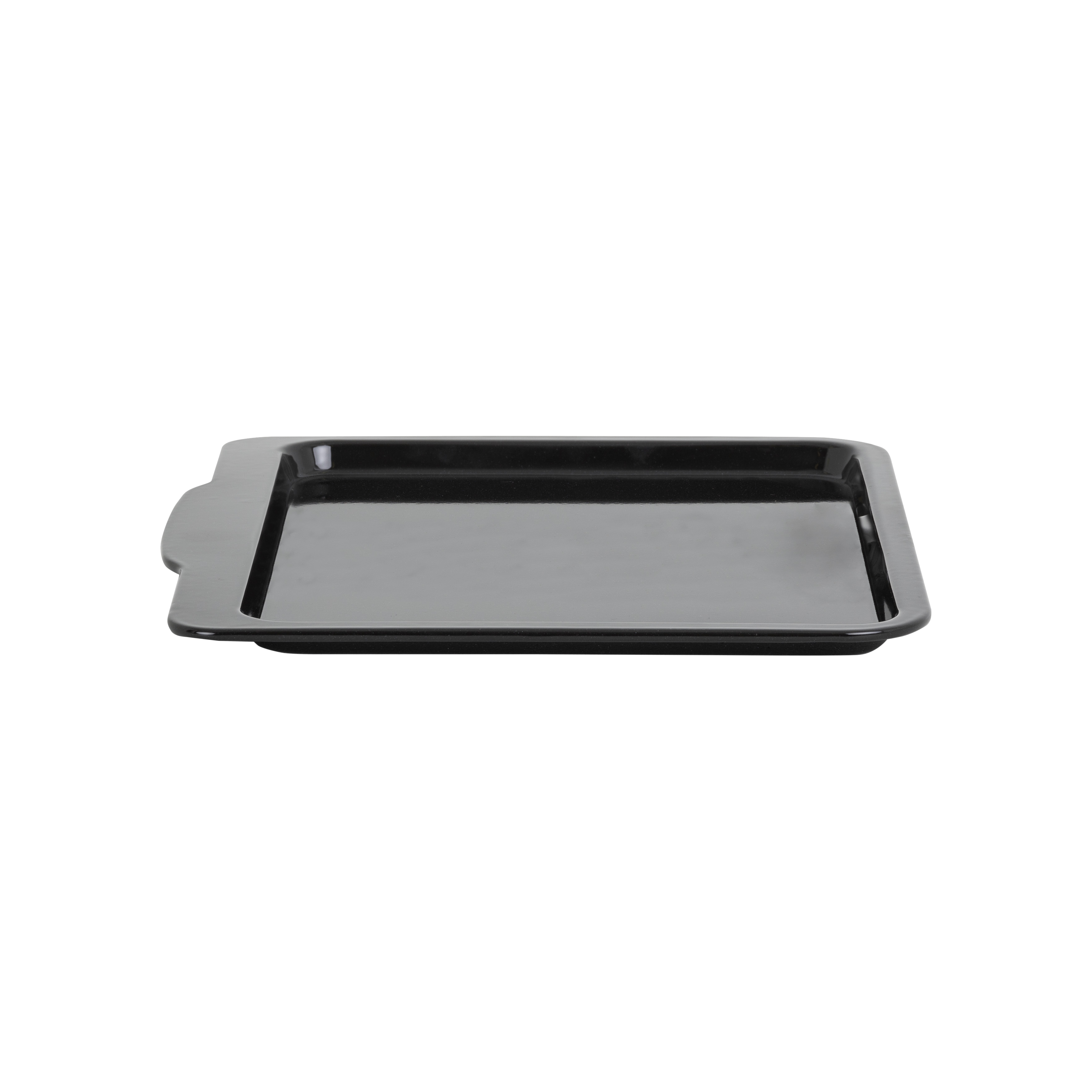 Enamel 0.6mm Handled Oven Tray Black 55431 What More UK