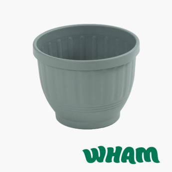 Etruscan 25cm Round Planter Milleu Green