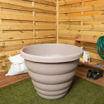 H346 Beehive 66cm Round Pot Fawn