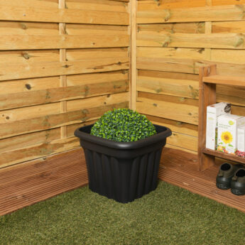 Vista 40cm Planter Square Black
