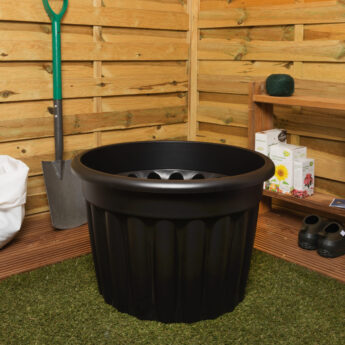 Vista 60cm Planter Round Black