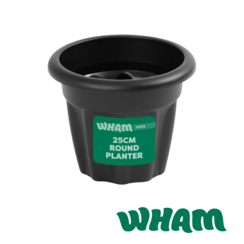 Vista 25cm Planter Round Black