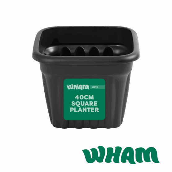 Vista 40cm Planter Square Black