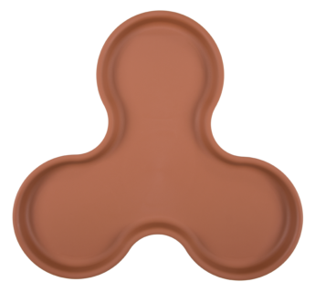 Tri-Planter Tray Terracotta
